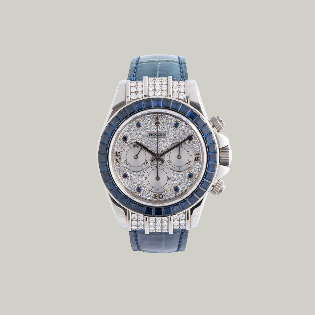 Cosmograph Daytona Ref. 16599 Pavé Diamond Dial & Sapphire Bezel