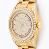 Day-Date Ref. 18388 Pavé Diamond & Ruby Dial