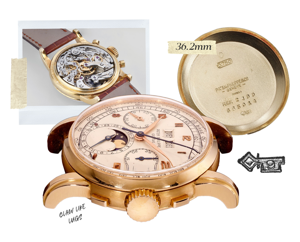 Patek Philippe 2499 Émile Vichet (Key No. 9) case
