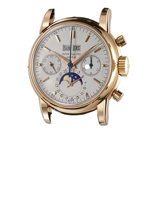 Patek Philippe 2499 rose gold third series two-sided baton markers & large pyramid indexes