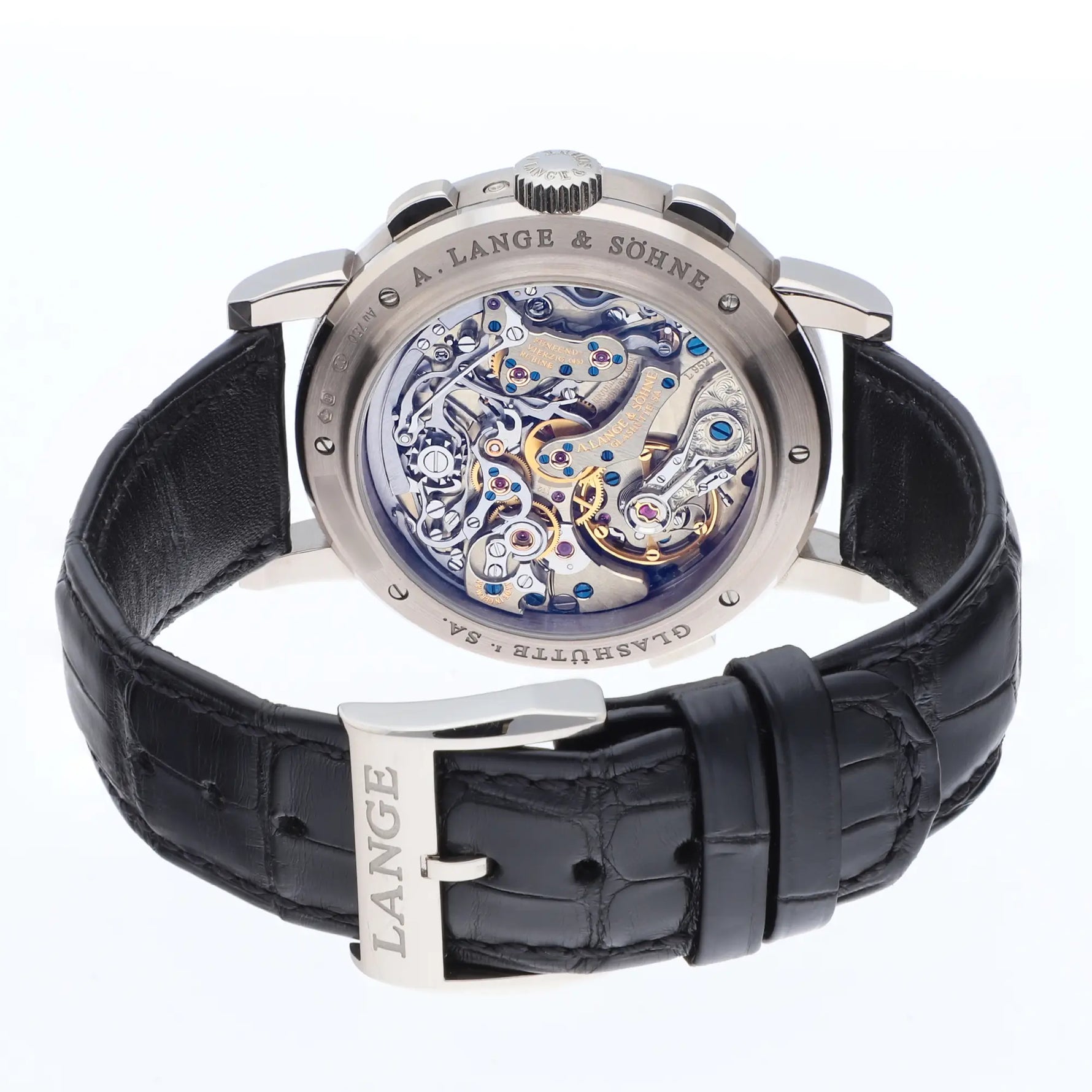 A Lange & Söhne Datograph Perpetual Ref. 410.038 E white gold grey dial