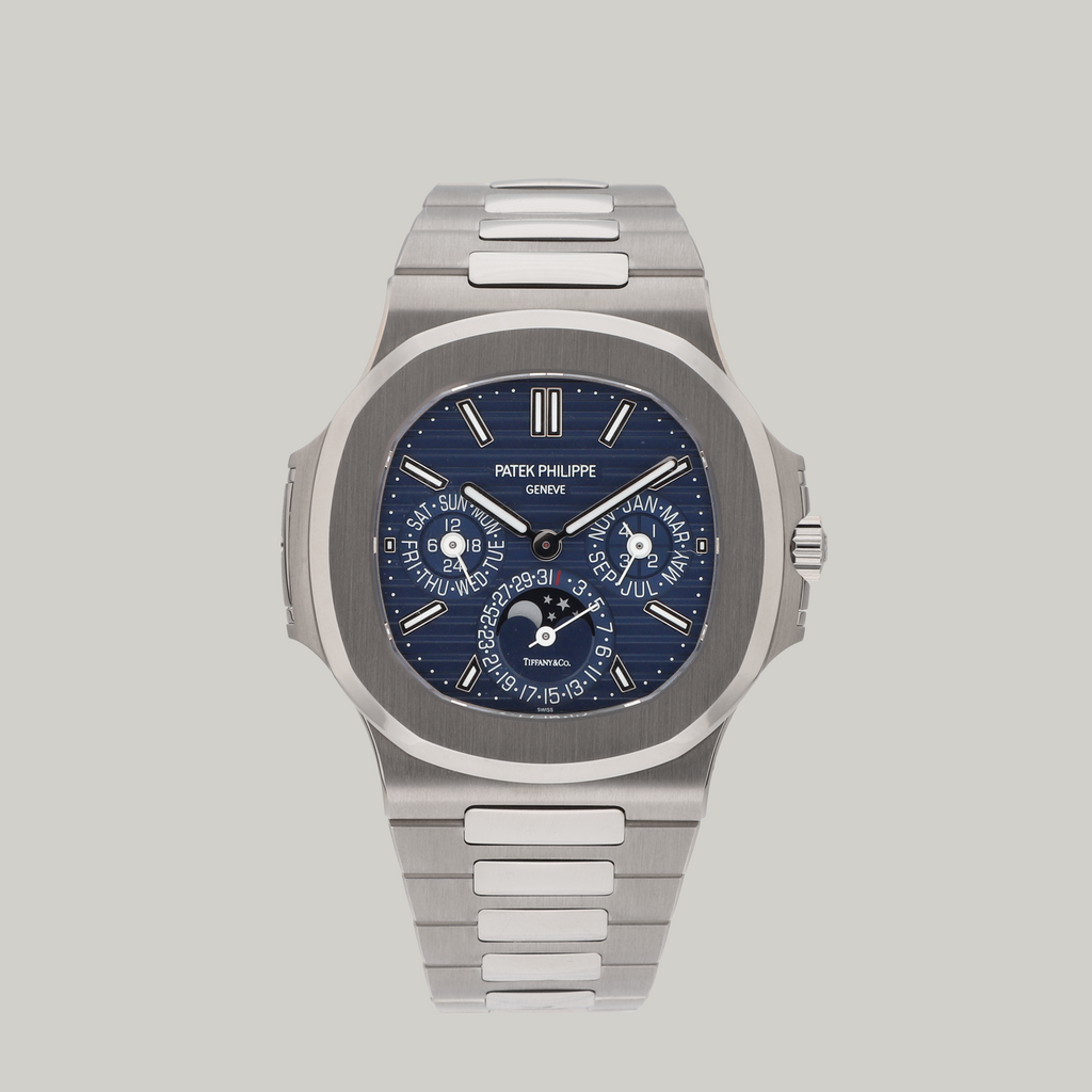 Nautilus Perpetual Calendar Ref. 5740/1G-001 Double Signed Tiffany & Co.