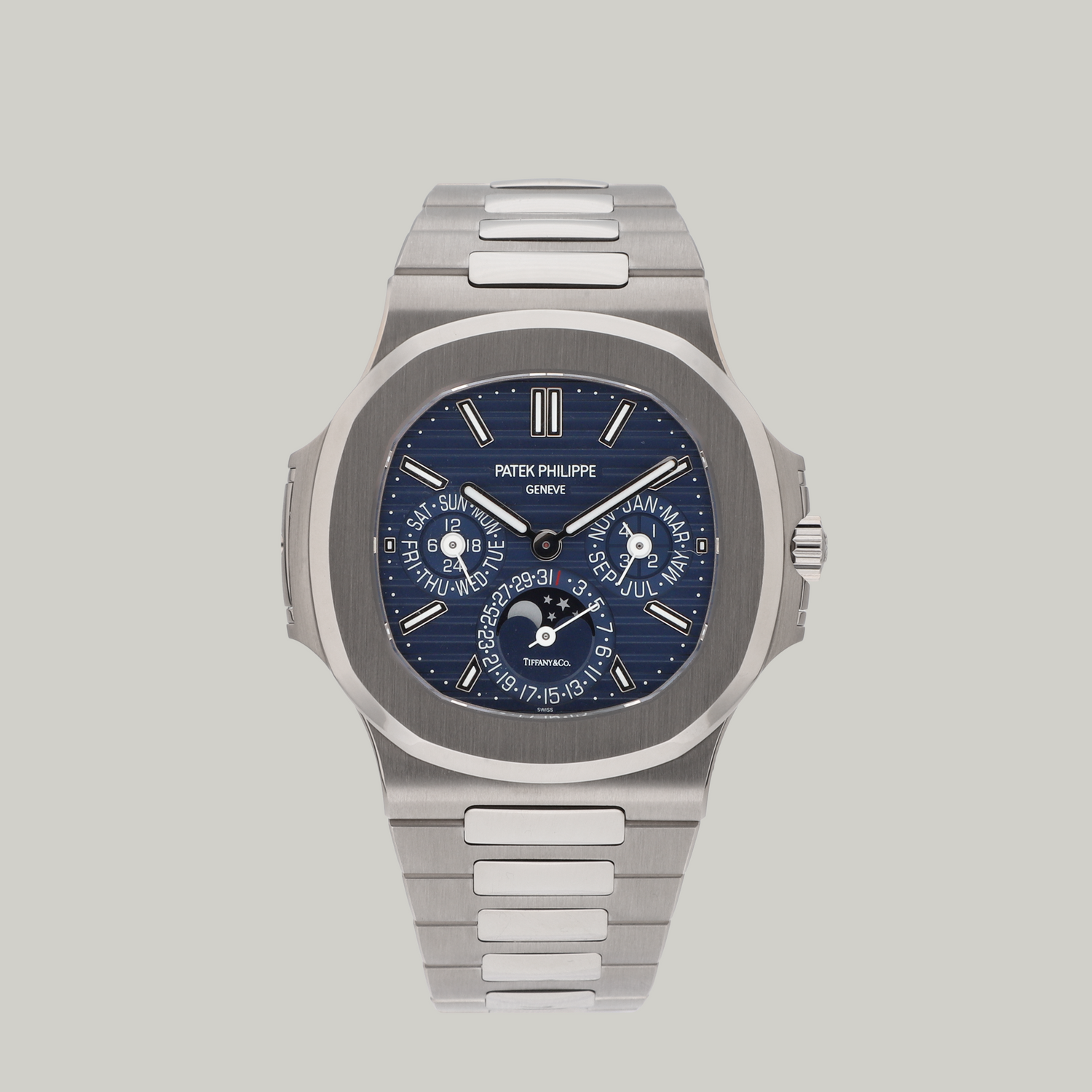 Nautilus Perpetual Calendar Ref. 5740/1G-001 Double Signed Tiffany & Co.