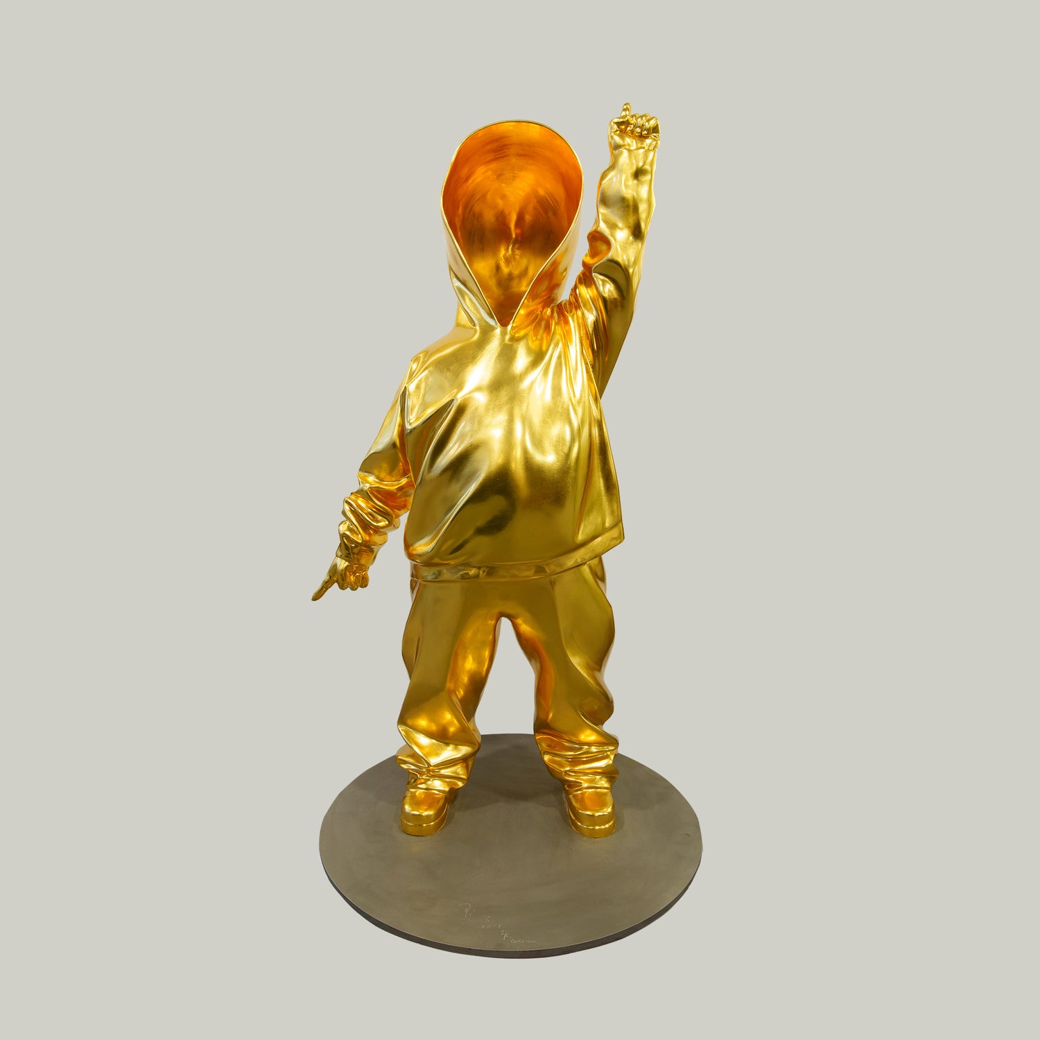 Heaven and Earth Bronze and Gold Leaves Sculpture Limited Edition 5/8