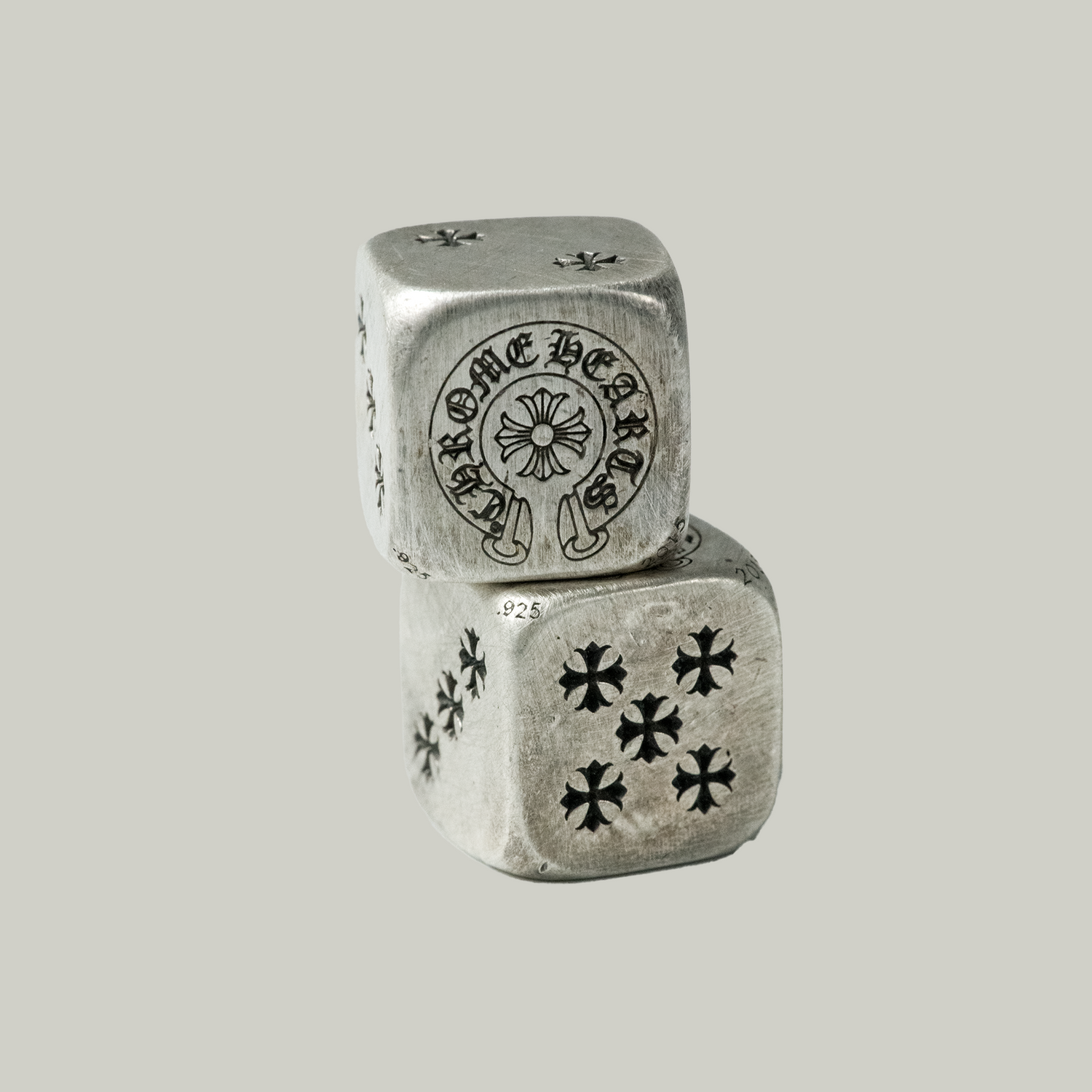 Sterling Silver Dice x2