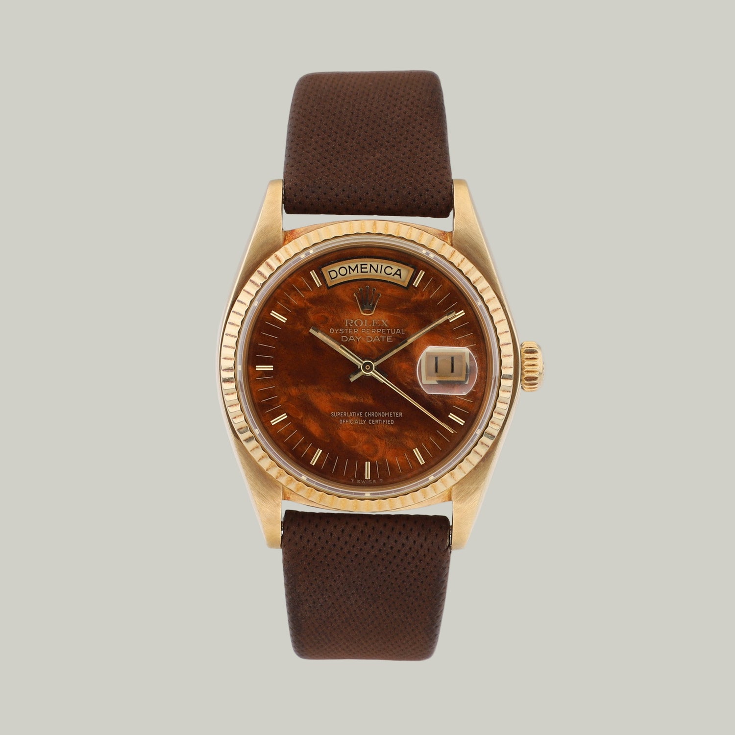 Day Date Ref. 18038 "Burl Wood" Dial