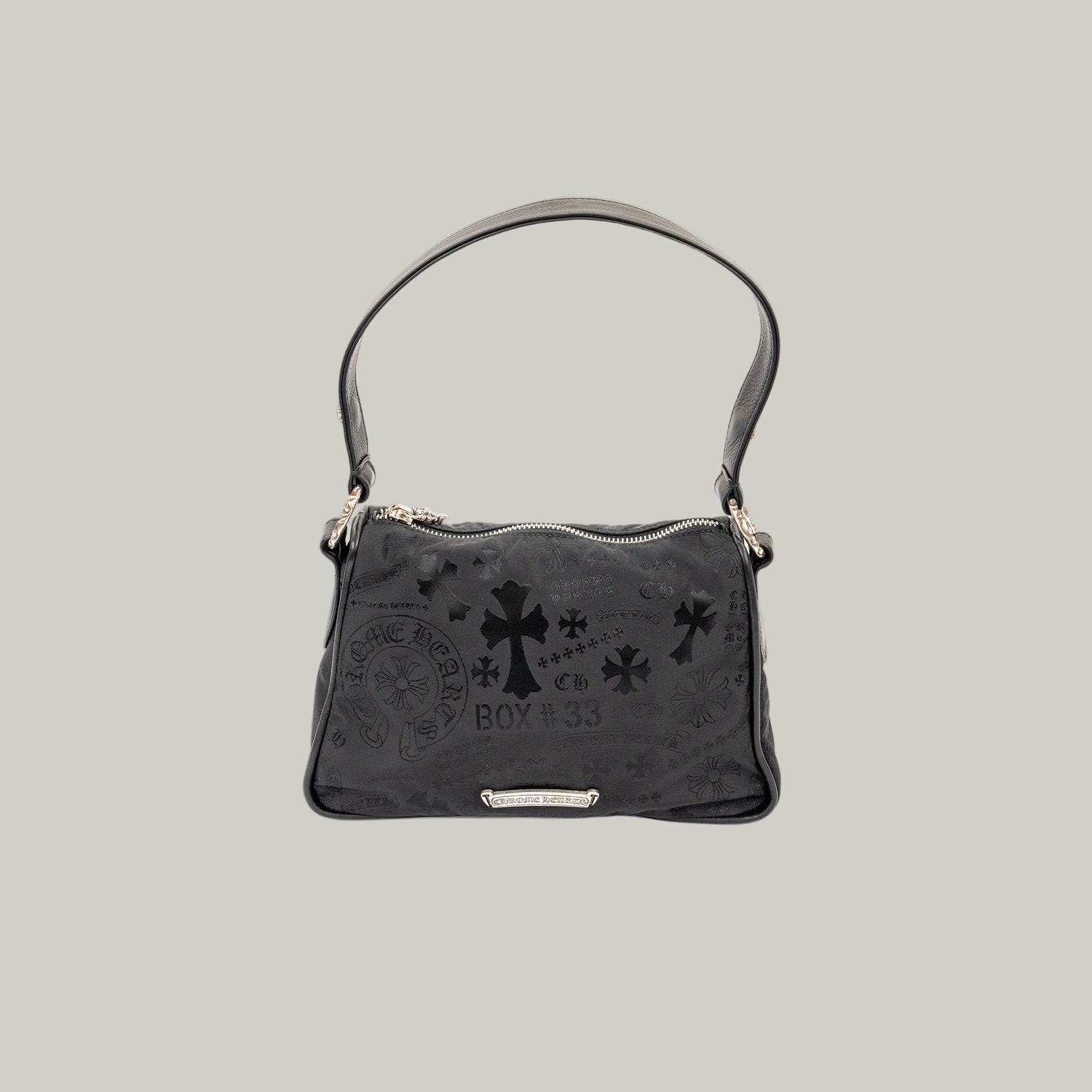 Stencil Pattern Chicken Nugget Small Nylon Shoulder Bag