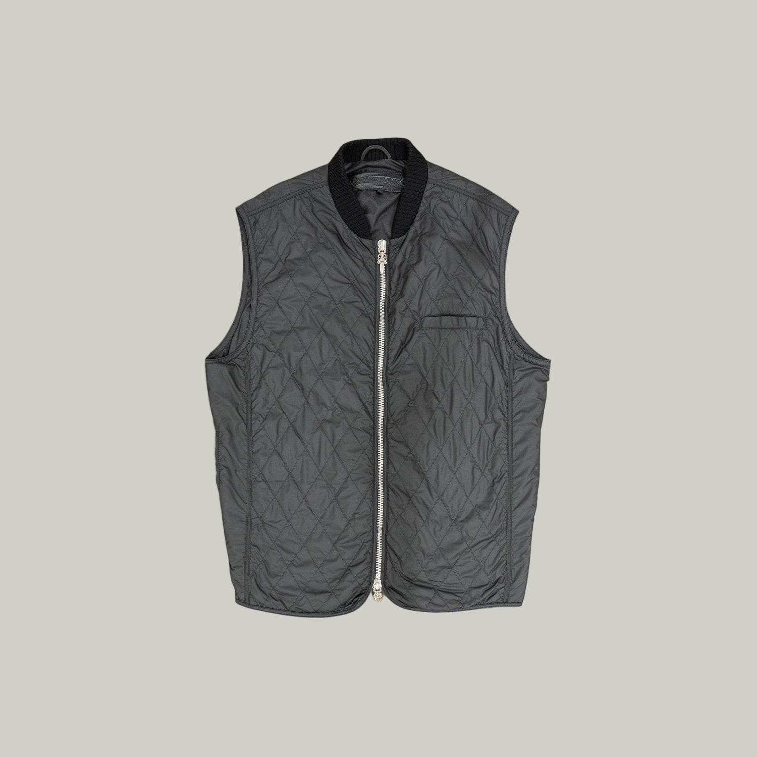 Papa Back Cross Patches Quilted Vest