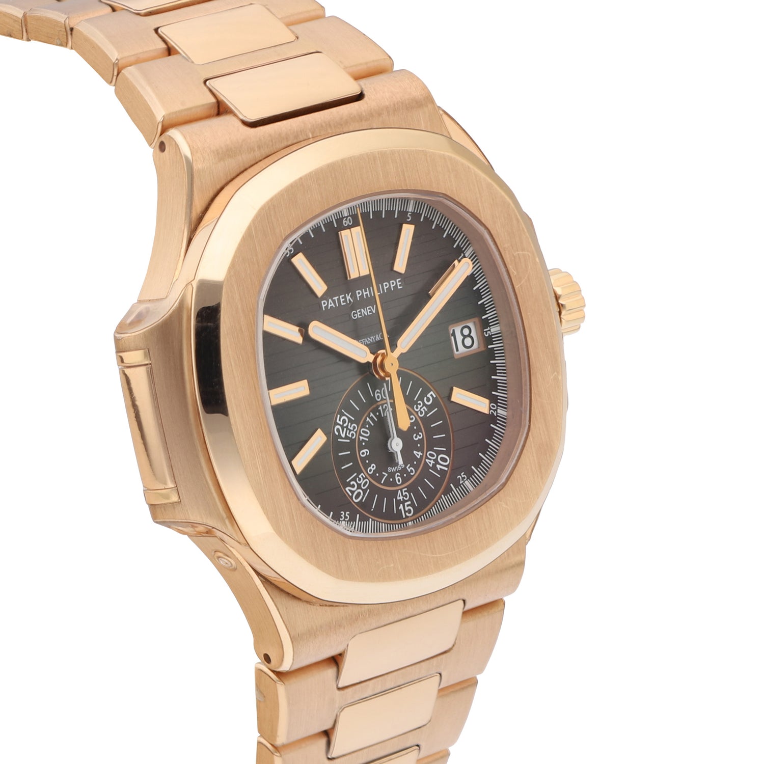 Nautilus Flyback Chronograph Ref. 5980/1R Double Signed Tiffany & Co.