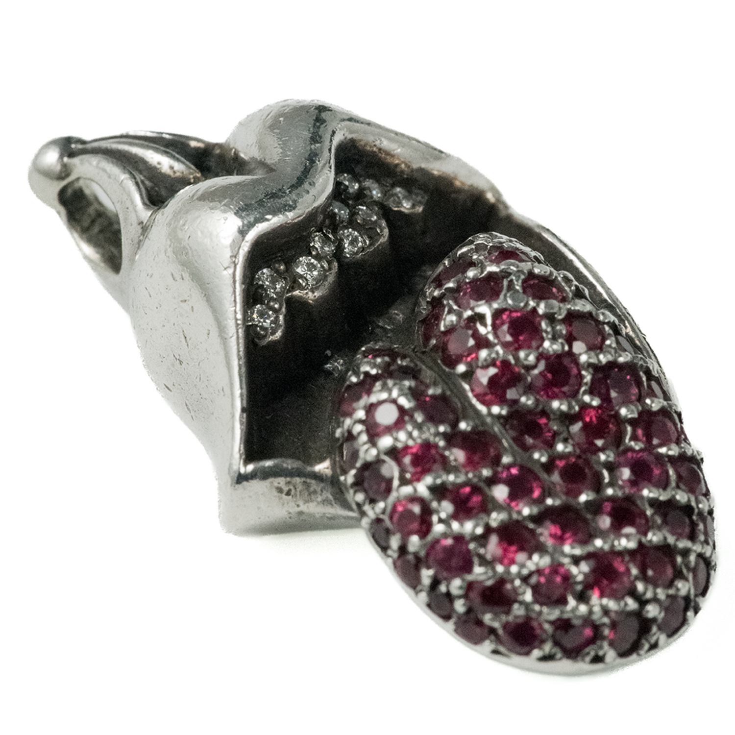 Rolling Stone Ruby And Diamonds Pendant
