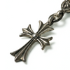 Tiny CH Cross with One Silver Ball Charm