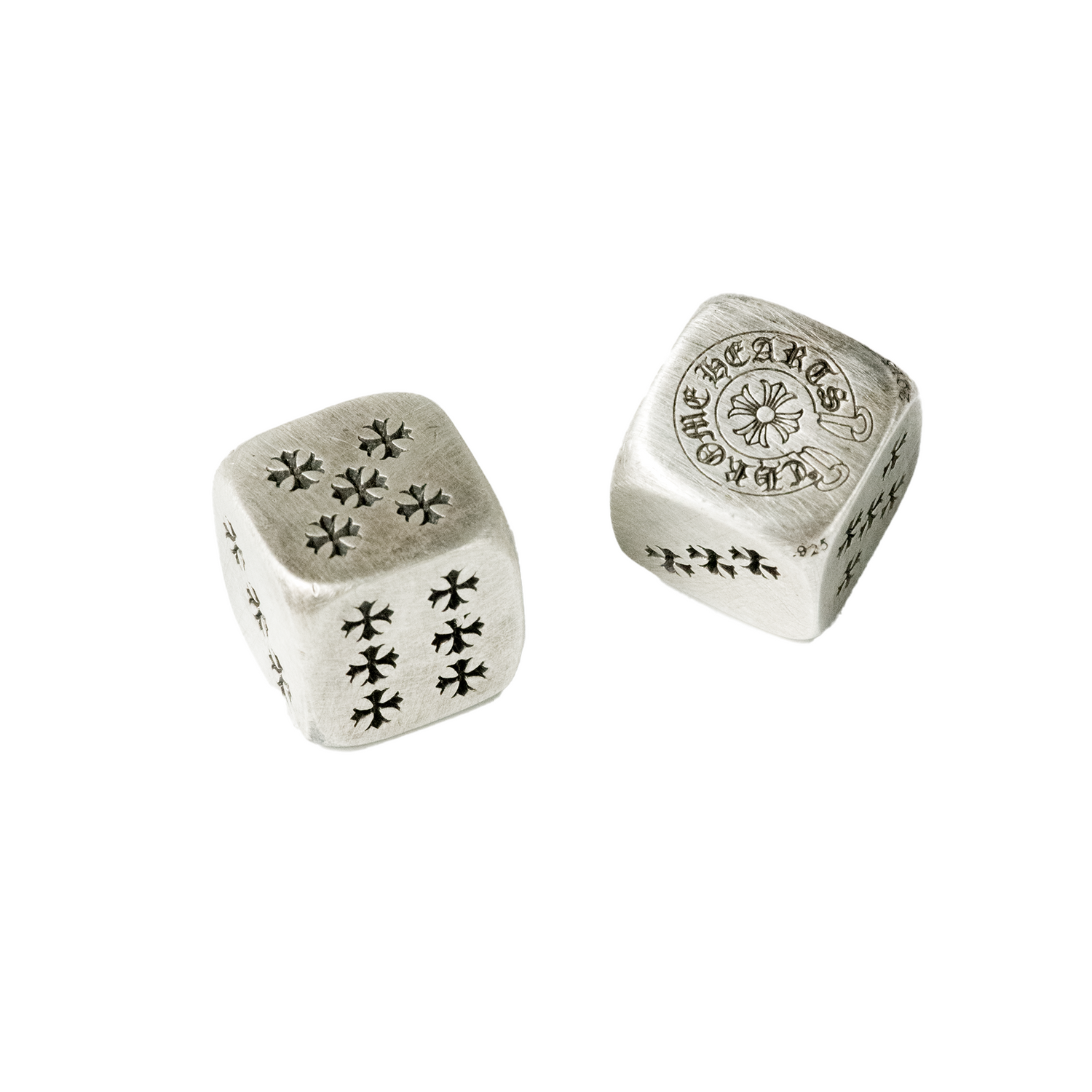 Sterling Silver Dice x2