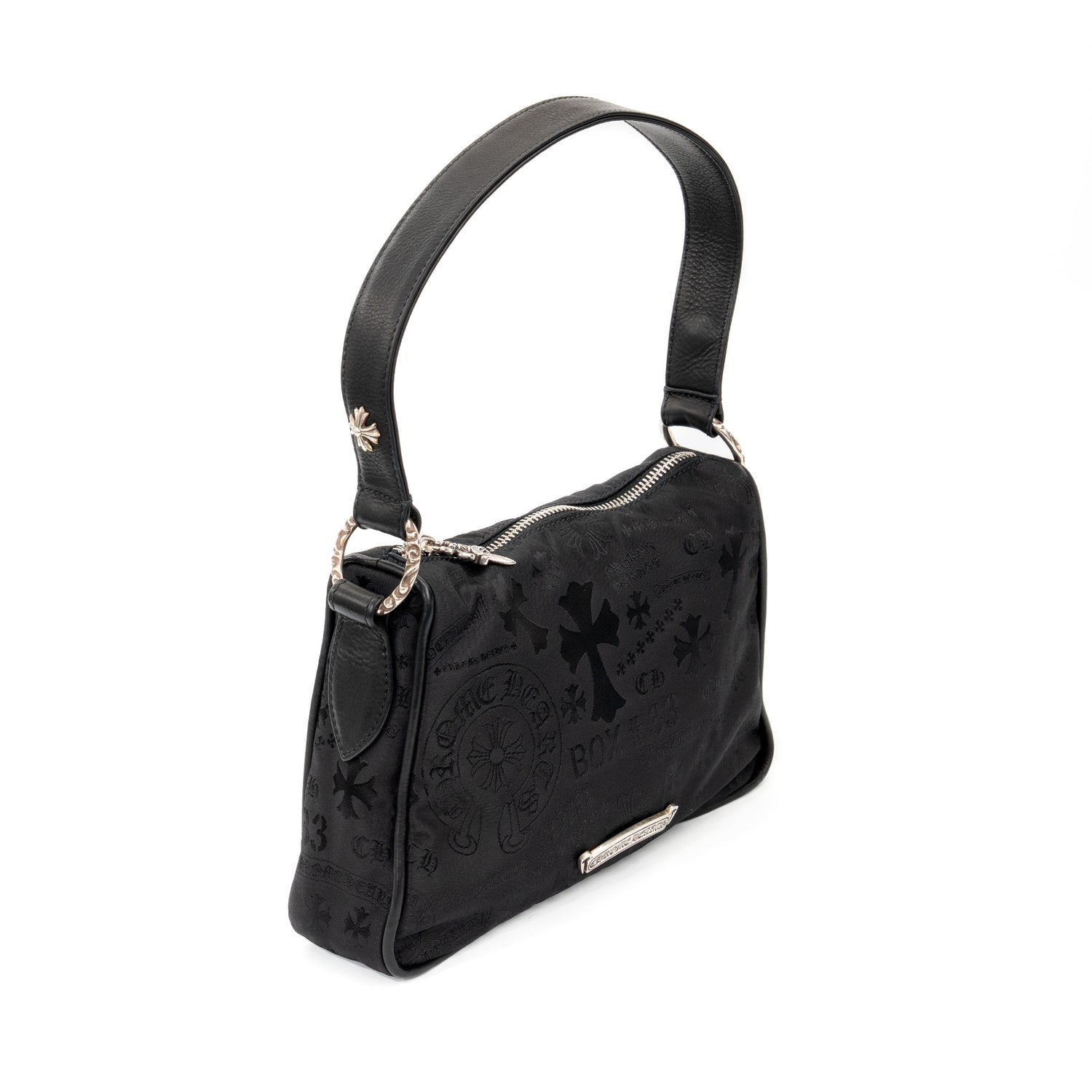 Stencil Pattern Chicken Nugget Small Nylon Shoulder Bag