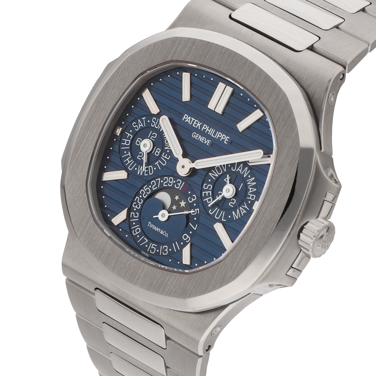 Nautilus Perpetual Calendar Ref. 5740/1G-001 Double Signed Tiffany & Co.