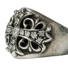 Oval Cross Diamonds Ring