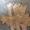 Brown Leather Pillow Large