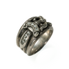 Sterling Silver & Black Diamond Dagger Ring