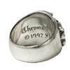 Oval Cross Diamonds Ring