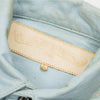 Ladies Blue Leather Shirt