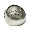 Oval Cross Diamonds Ring