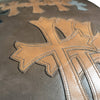 Brown Leather Pillow Large