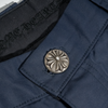 Nylon Leather Cross Patch Carpenter Pants