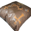 Brown Leather Pillow Large