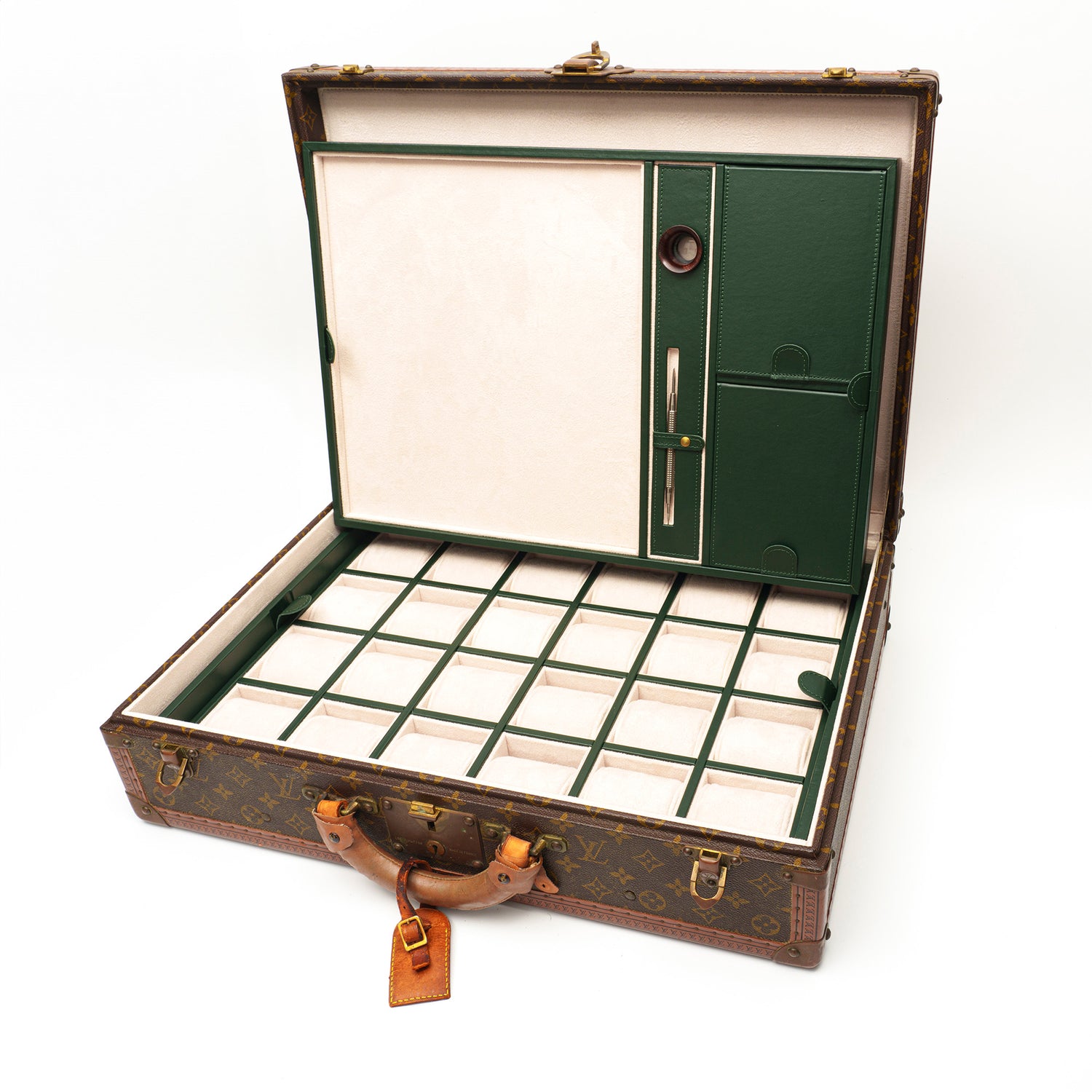Watch Holder Briefcase with Tray