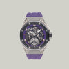 Audemars Piguet Royal Oak Concept Ref. 26620IO.OO.D077CA.01 titanium black panther dial limited edition 250 pieces purple rubber strap