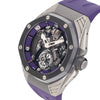Audemars Piguet Royal Oak Concept Ref. 26620IO.OO.D077CA.01 titanium black panther dial limited edition 250 pieces purple rubber strap