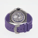 Audemars Piguet Royal Oak Concept Ref. 26620IO.OO.D077CA.01 titanium black panther dial limited edition 250 pieces purple rubber strap