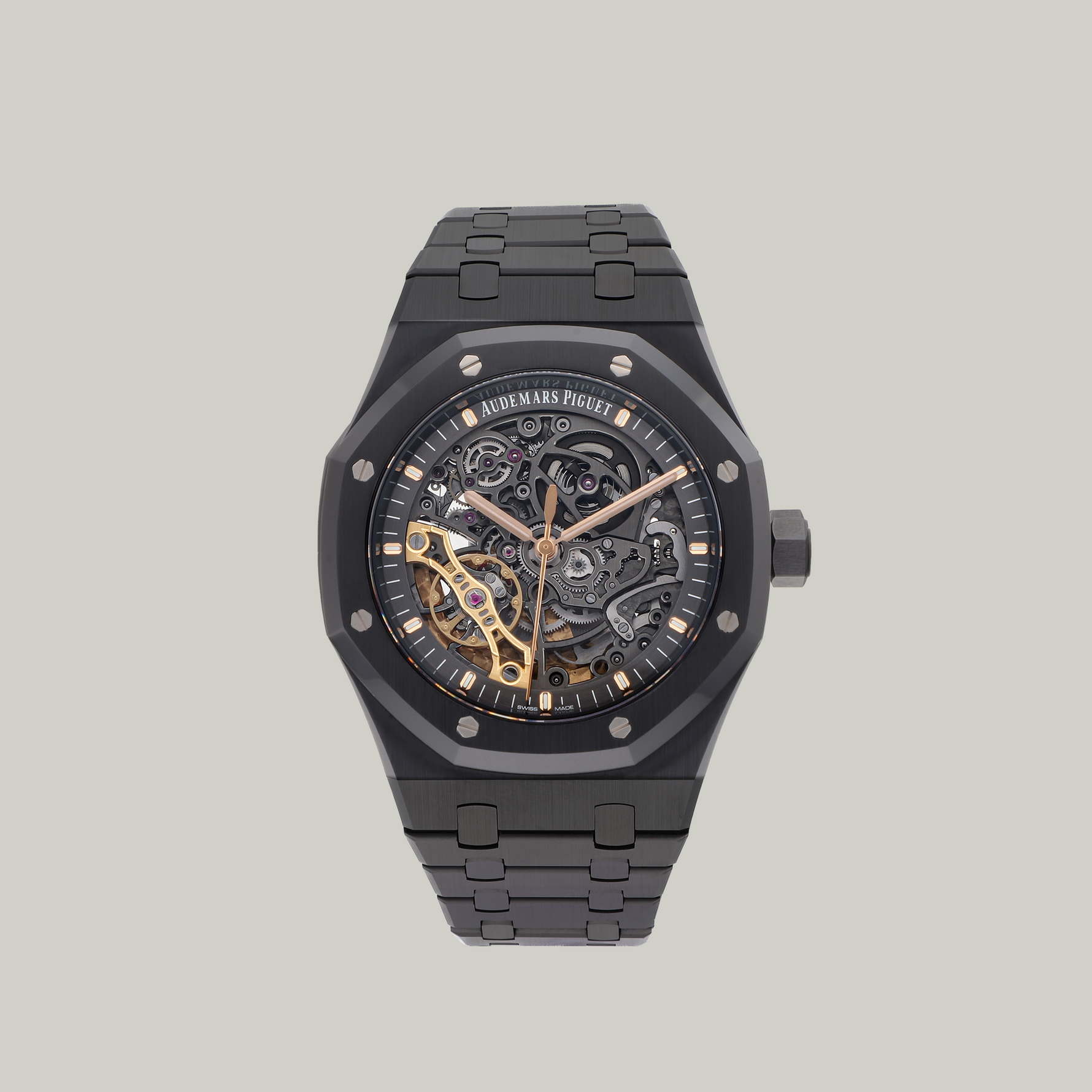Audemars Piguet Royal Oak Ref. 15416CE.OO. 1225CE.01 black ceramic openworked dial