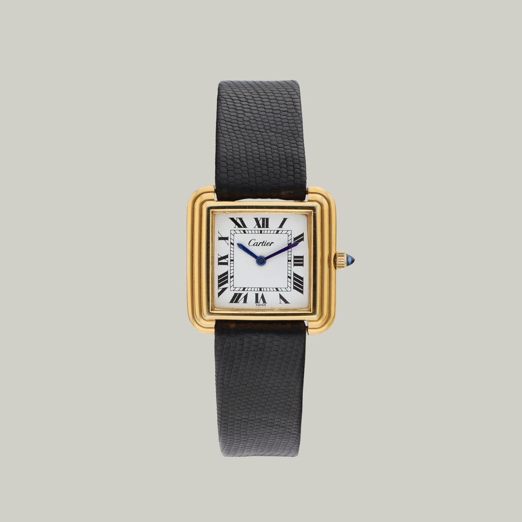 Vintage Cartier Stepped Tank Ref. 25716 gold-plated
