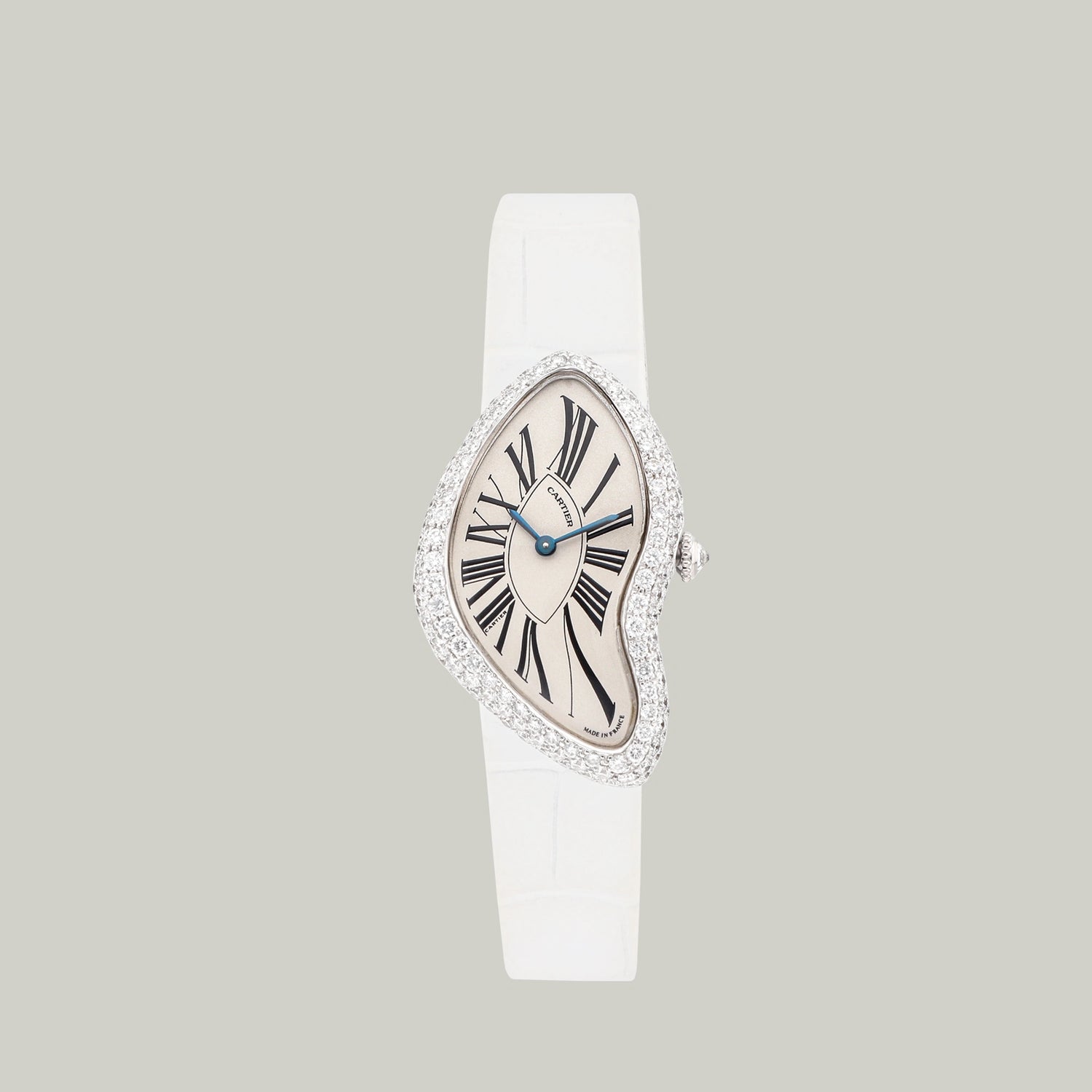 Cartier Crash Ref. 2774 18k white gold diamond bezel