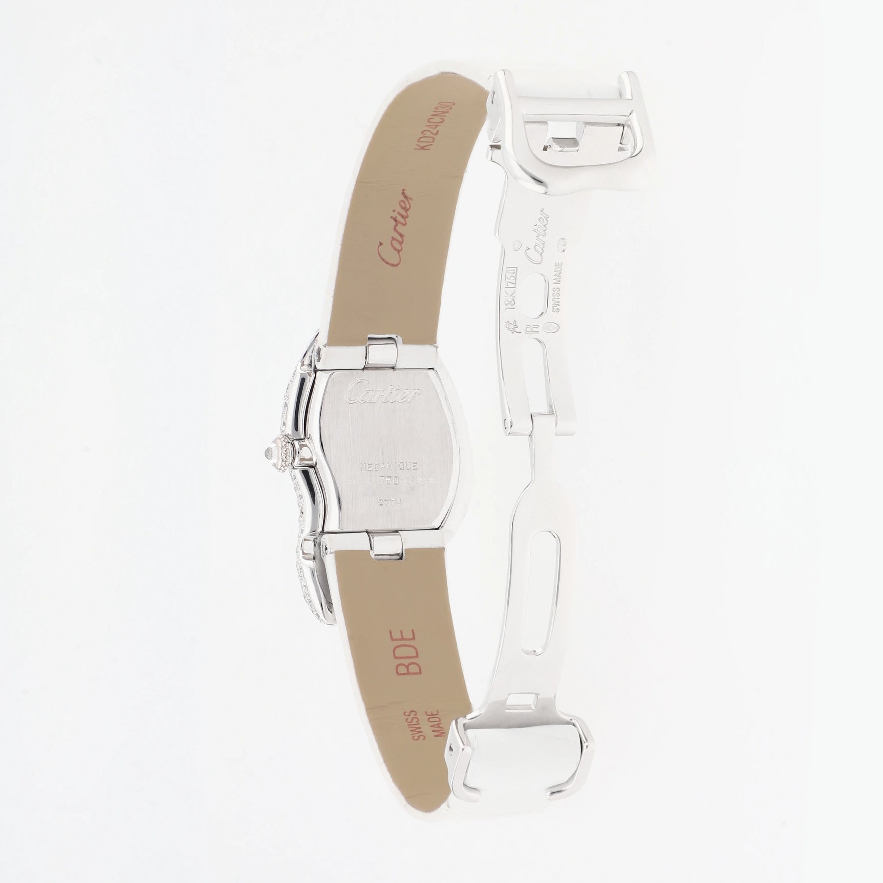 Cartier Crash Ref. 2774 18k white gold diamond bezel