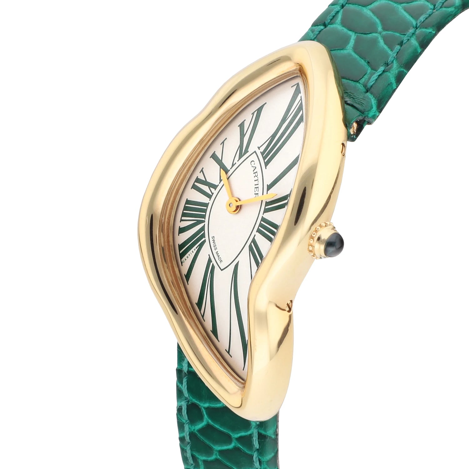 Cartier Crash Ref. WGCH0099 "New Special Order" 18k yellow gold green roman numerals