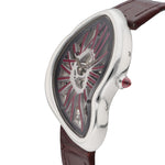 Cartier Crash Skeleton Ref. WHCH0008 Limited 60 Pieces platinum with burgundy numerals