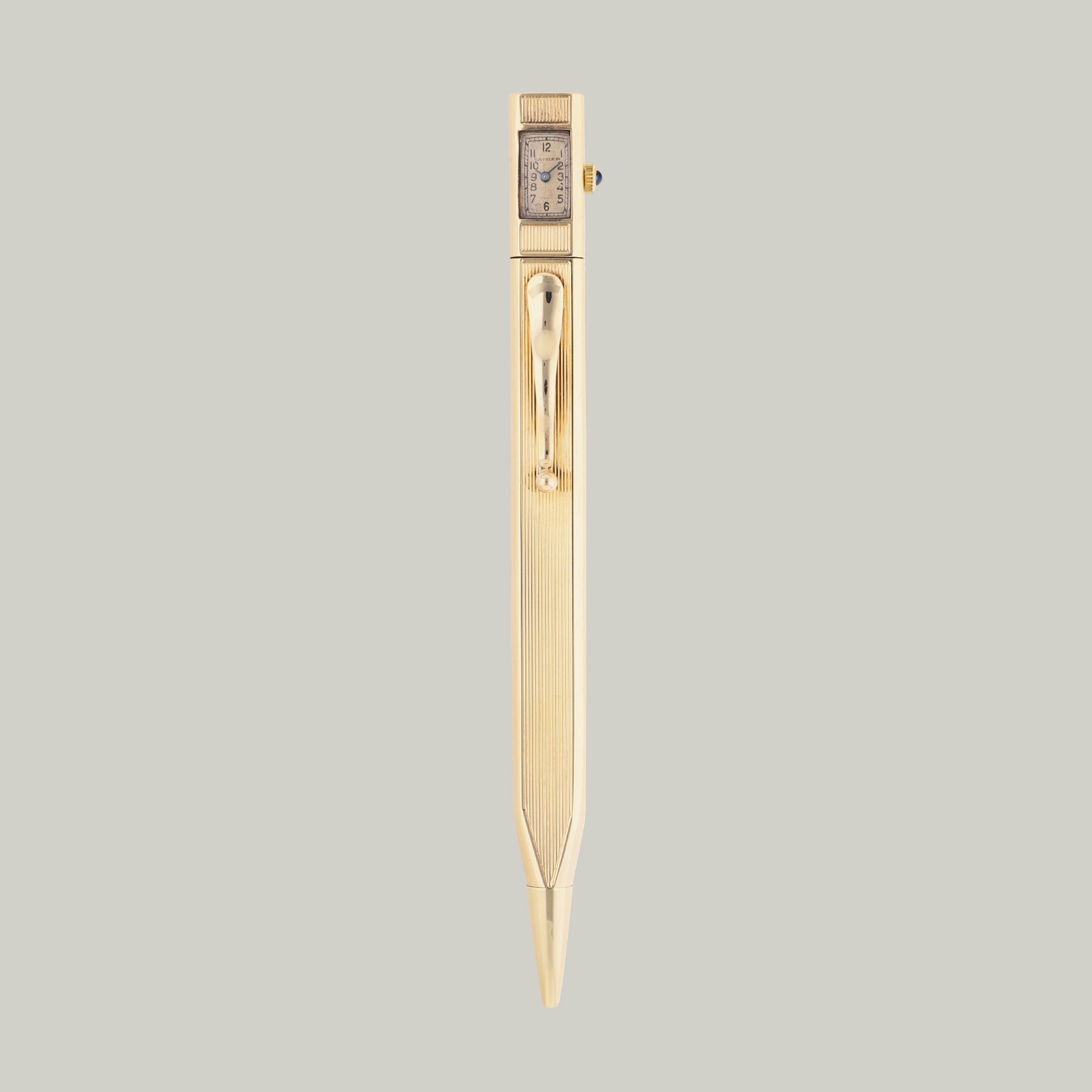 Cartier Retractable Pencil Watch 14K yellow gold vintage