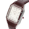 Cartier Santos Ref. WGSA0053 platinum burgundy lacquer limited edition
