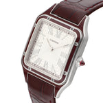 Cartier Santos Ref. WGSA0053 platinum burgundy lacquer limited edition