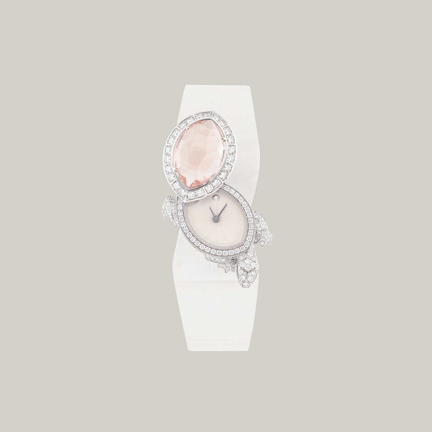 Cartier Secret “Tortue” Ref. HPI00519 Morganite white gold diamonds