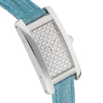 Cartier Tank Américaine Ref. 2489 pavé dial diamonds white gold