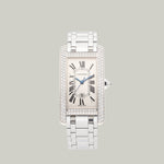 Cartier Tank Americaine Ref. 2490 white gold with diamonds