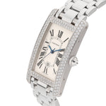 Cartier Tank Americaine Ref. 2490 white gold with diamonds