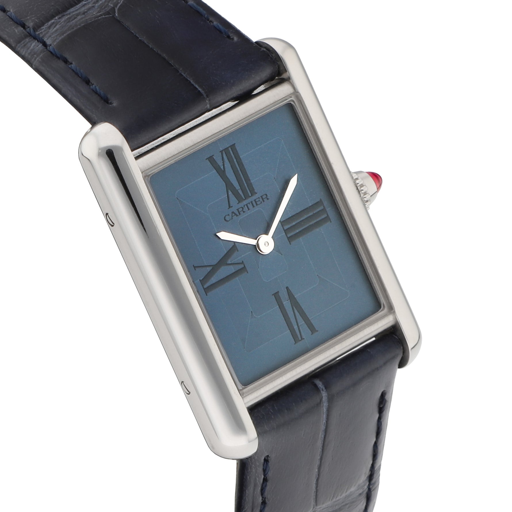 Cartier Tank Europe Limited Ref. WGTA0121 blue dial