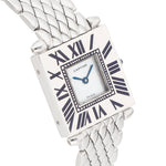 Cartier Tank Obus 18k white gold mother of pearl dial