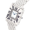 Cartier Tank Obus 18k white gold mother of pearl dial