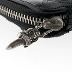 Chrome Hearts Cemetery Cross Patch Zip Wallet