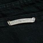 Chrome Hearts Green & Leopard Cross Patch Jeans