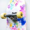 Watercolor Monogram Print Skateboard
